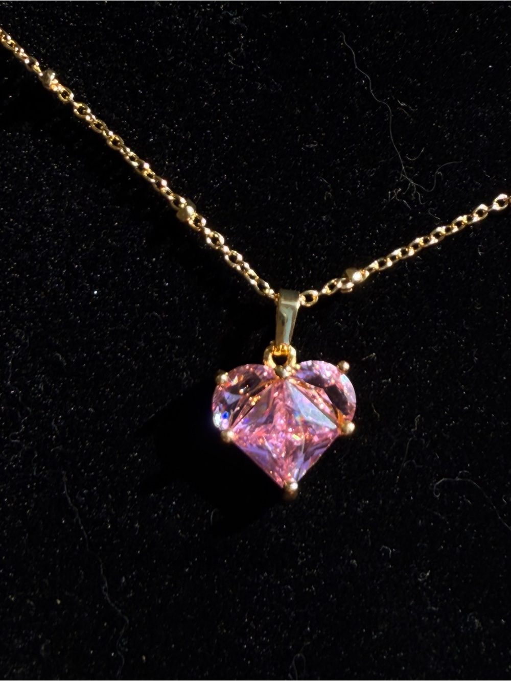 Pink Heart Necklace - Picture 2 of 2